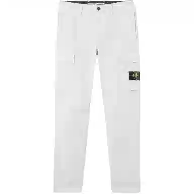 Stone Island Tapered Cargo Pants Light Grey