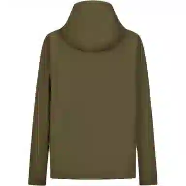 KARL LAGERFELD Hooded Zip Jacket Military Green