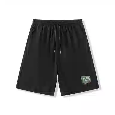 乱步 学生夏季冰丝凉感外穿创意设计字母速干宽松五分裤休闲短裤 男女同款