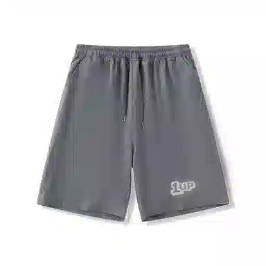 乱步 学生夏季凉感外穿恶搞反光字母速干宽松五分裤休闲短裤 男女同款