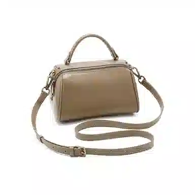 老人头 简约通勤百搭小众设计高级质感 牛皮 单肩斜挎手提包 女款 多色