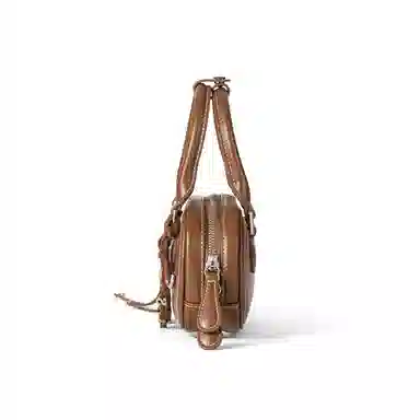 AMAZING SONG Mahjong Bag Cream Yellow/Dark Chocolate