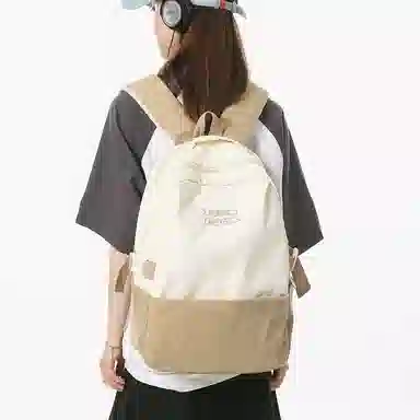 醇龙 休闲大容量 条绒 双肩包