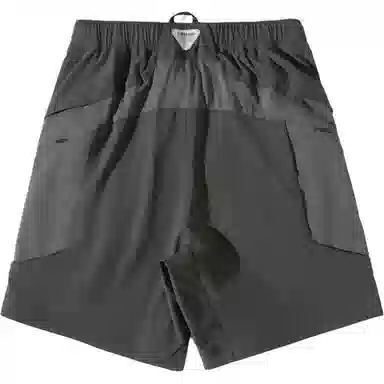 蓝岐 直筒拼接工装口袋户外撞色软壳五分休闲短裤 男女同款