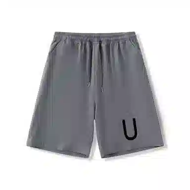 乱步 运动潮牌复古字母印花宽松美式五分裤夏季休闲短裤 男女同款