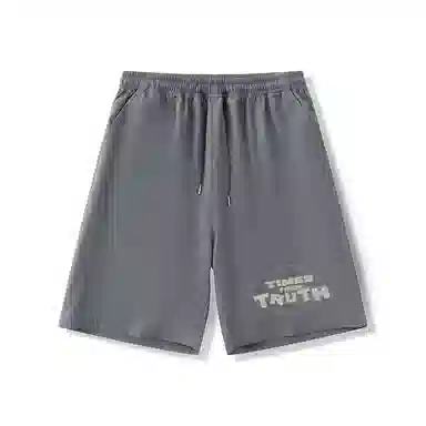 乱步 学生夏季速干宽松五分凉感外穿潮流字母休闲短裤 男女同款