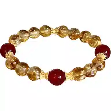 琅风 转运纳财富贵如意黄塔晶高级感百搭潮流#好运 水晶 手串 女款