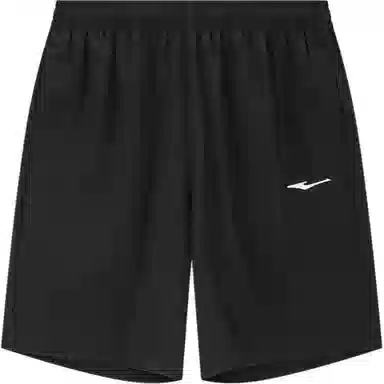 鸿星尔克 综训系列 纯色中腰柔软舒适百搭速干五分运动短裤 男款