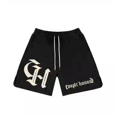 Couple Hunnid Basic Letter Graffiti Shorts