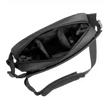 泰克森 休闲磁吸扣 牛津纺 胸包 男女同款情侣款 黑色/灰色