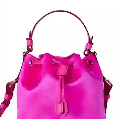 TF Satin Bucket Bag Pink