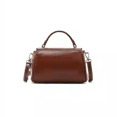 老人头 简约通勤百搭小众设计高级质感 牛皮 单肩斜挎手提包 女款 多色