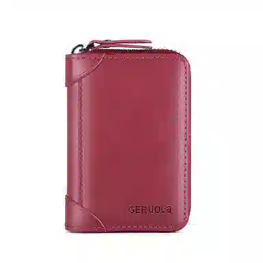 歌若拉 多规格多颜色多卡位防盗刷 牛皮 卡包证件包 常规 男女同款情侣款 卡其色/咖啡色/黑色