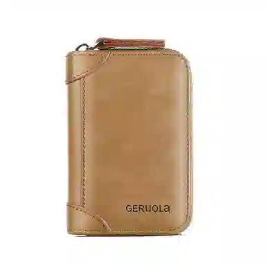 歌若拉 多规格多颜色多卡位防盗刷 牛皮 卡包证件包 常规 男女同款情侣款 卡其色/咖啡色/黑色