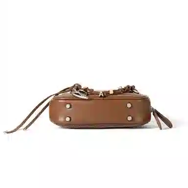 AMAZING SONG Mahjong Bag Cream Yellow/Dark Chocolate