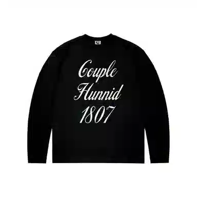 Couple Hunnid 1807 Graffiti Letter Long Sleeve Sweatshirt