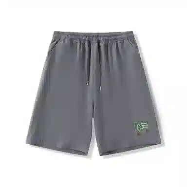 乱步 学生夏季冰丝凉感外穿创意设计字母速干宽松五分裤休闲短裤 男女同款