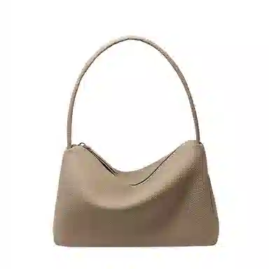 纳兰杜 高级感时尚女气质潮流女生百搭 头层牛皮 单肩包 中号 女款 大象灰