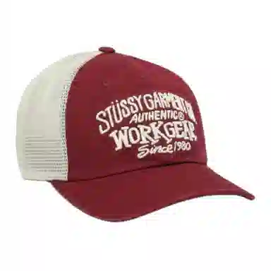 Stussy Embroidered Logo Cap Red