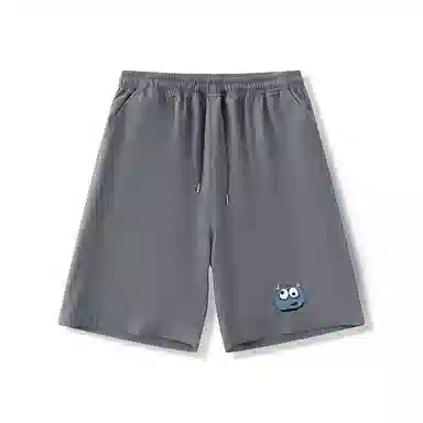 乱步 学生夏季冰丝凉感外穿搞怪卡通速干宽松五分休闲短裤 男女同款