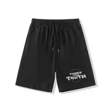 乱步 学生夏季速干宽松五分凉感外穿潮流字母休闲短裤 男女同款