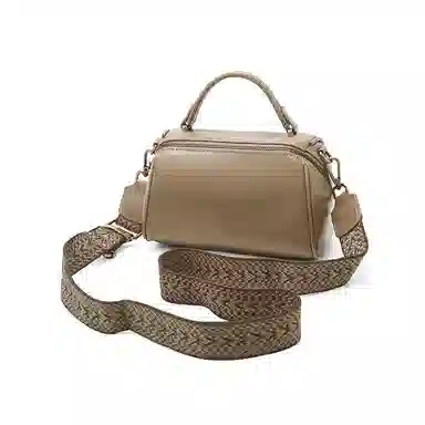 老人头 简约通勤百搭小众设计高级质感 牛皮 单肩斜挎手提包 女款 多色