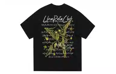 UNA RETA Vintage Cartoon Print T-Shirt