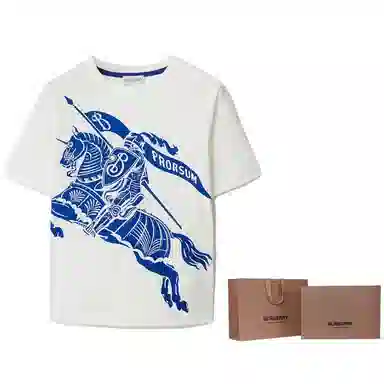 Burberry Kids Logo Print T-Shirt White
