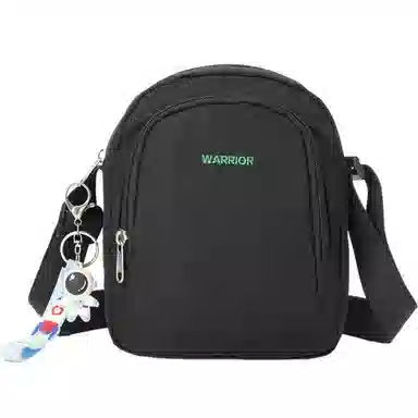 Warrior Nylon Crossbody Bag Black