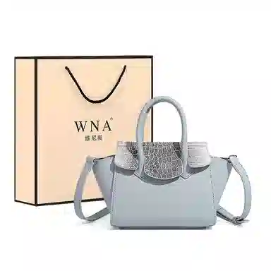 维尼奥 质感通勤鳄鱼纹撞色菜篮子包高级感时尚简约百搭经典气质中年妈妈包 合成革 单肩斜挎手提包 常规 女款 红棕/黑色/焦糖/蓝色