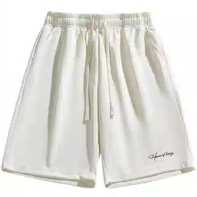 王者荣耀 美式街头复古舒适柔软亲肤纯色多色基础款运动时尚系带休闲短裤 男女同款