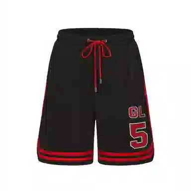 Galliano Landor Retro Black Red Shorts