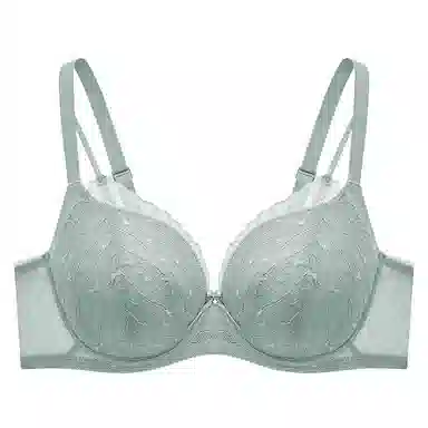 曼妮芬 大胸显小蕾丝软钢圈舒适美背文胸 女款