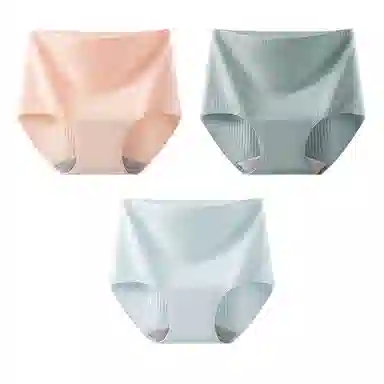二三二三 抗菌云感棉裆部柔软亲肤不卡档不具备高腰短裤无痕舒适不勒透气不勒微弹三角裤产后高腰防漏尿不卡臀内裤 女款 组合装