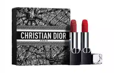 DIOR Paris Map Limited Edition Velvet Lipstick Set Blue Gold