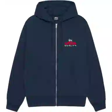 Stussy SS25 SUPERIOR QUALITY ZIP HOODIE logo