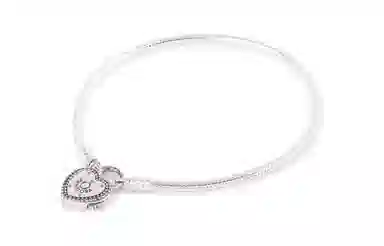 Pandora Heart Pendant Bracelet Silver