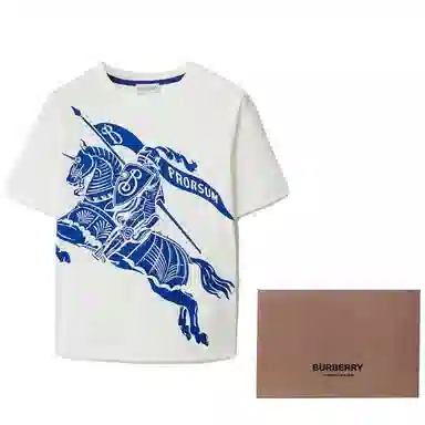 Burberry Kids Logo Print T-Shirt White