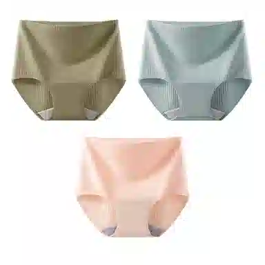 二三二三 抗菌云感棉裆部柔软亲肤不卡档不具备高腰短裤无痕舒适不勒透气不勒微弹三角裤产后高腰防漏尿不卡臀内裤 女款 组合装