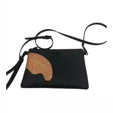 SPRAYGROUND Classic PVC Envelope Clutch Black Brown