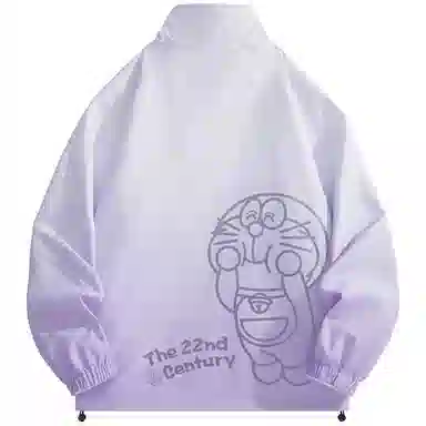 Doraemon Reversible Gradient Cartoon Logo Jacket
