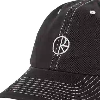 Polar Skate Co Embroidered Logo Cap Black