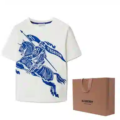 Burberry Kids Logo Print T-Shirt White