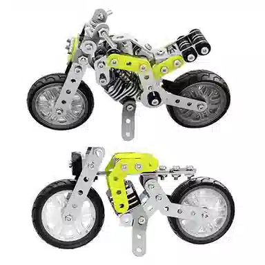 格薇拉 不锈钢螺丝益智玩具摩托车 拼装模型