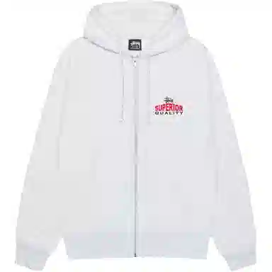 Stussy SS25 SUPERIOR QUALITY ZIP HOODIE logo