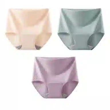 二三二三 抗菌云感棉裆部柔软亲肤不卡档不具备高腰短裤无痕舒适不勒透气不勒微弹三角裤产后高腰防漏尿不卡臀内裤 女款 组合装