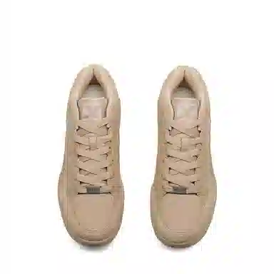 特步 乄行 潮流舒适 耐磨 中帮 板鞋 男款 棕灰