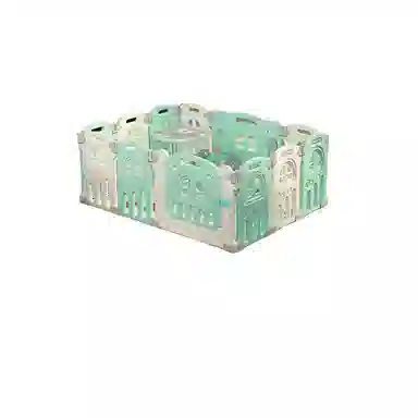 启启 宝宝学步栅栏地上安全防护室内家用爬行垫 可折叠游戏围栏 早教益智玩具