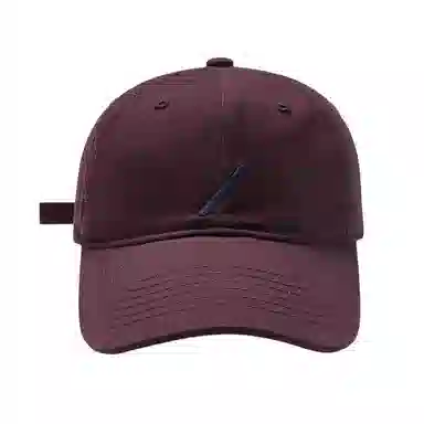 艾佳微 夏日心动韩版休闲刺绣斜杠百搭显脸小简约太阳帽 棉 鸭舌帽 男女同款情侣款