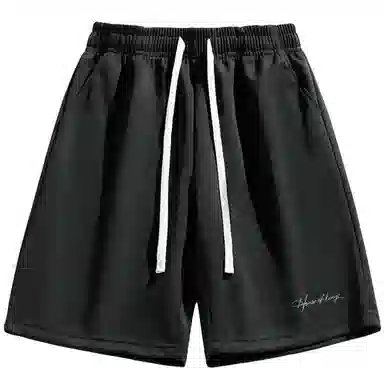 王者荣耀 美式街头复古舒适柔软亲肤纯色多色基础款运动时尚系带休闲短裤 男女同款